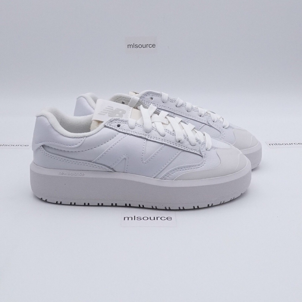 NEW New Balance CT302 Platform Sneakers CT302LA Triple White - Picture 3 of 7